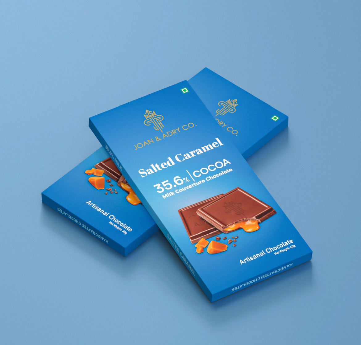 Salted Caramel in 35.6% Milk Couverture Bar