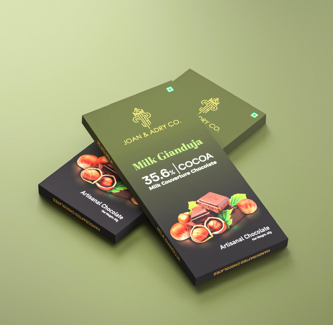 Gianduja in 35.6% Milk Couverture Bar