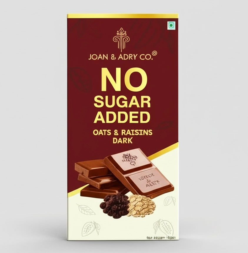 Sugar Free Dark Chocolate with Oats & Raisins