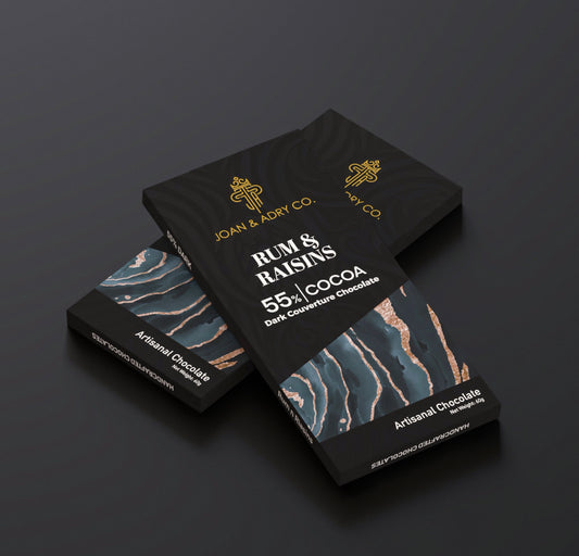 Rum & Raisins in 55% Dark Couverture